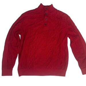 Nautical vintage y2k 90s fisherman nautical preppy cotton knit chunky sweater xl